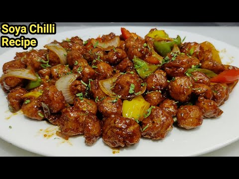 Easy Chilli Soya Restaurant Style | Soya Chunks Recipe | Soya Chilli | high protein | Chef Ashok