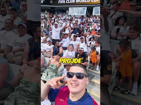 Přišel v dresu Barcelony mezi fanoušky Realu a zaplatil za to...😳⚽