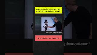 CPU vs. GPU #pythonshot #ai #cpu #gpu #machinelearning #shorts