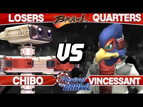 Revival of Brawl - Chibo (ROB) vs Vincessant (Falco) - SSBB Losers Quarters - Smash Brawl