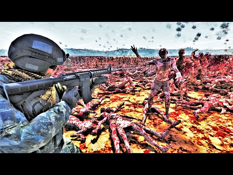 Super Archers, Jedi Knights & Special Forces Invade ISLAND Infested with 8,000,000 ZOMBIES - UEBS 2
