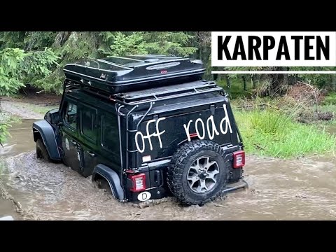 Wir testen Jeep Wrangler Rubicon off road in den Karpaten