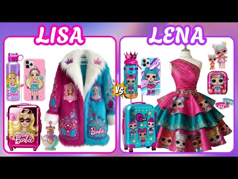💕 Lisa or Lena: Barbie vs LOL – Luxury Pink or Fun Pop Style? 👑