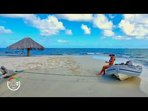 #165 ALONE on the SMALLEST ISLAND ever with ONE UMBRELLA | Sailing Sisu Leopard 45 Catamaran