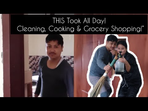 THIS Took All Day! Cleaning, Cooking & Grocery Shopping! 
