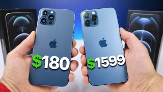 $180 Fake iPhone 12 Pro Max vs $1,599 12 Pro Max!