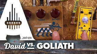 Video thumbnail for David vs. Goliath - Tone City Bad Horse vs. RYRA Klone by Andertons Music Co