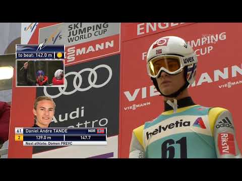 Daniel Andre Tande 144.5m Fall Engelberg 2016