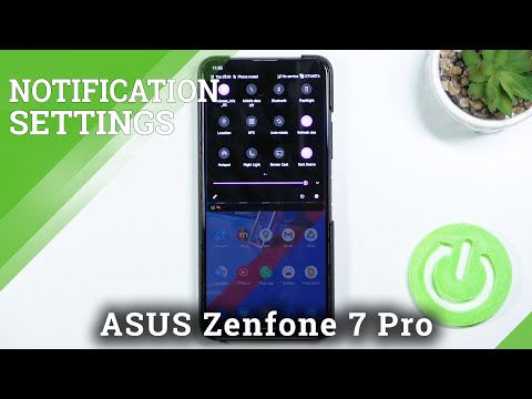 How to Adjust Notification Panel Shortcuts in ASUS Zenfone 7 Pro?