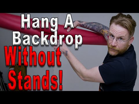 How To Hang A Backdrop Without Stands! | Cheap Trick