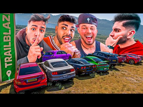 LADEIRA SEM FREIO DE YOUTUBERS - FORZA HORIZON 5