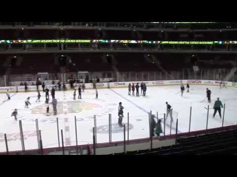 Blackhawks, families enjoy holiday party