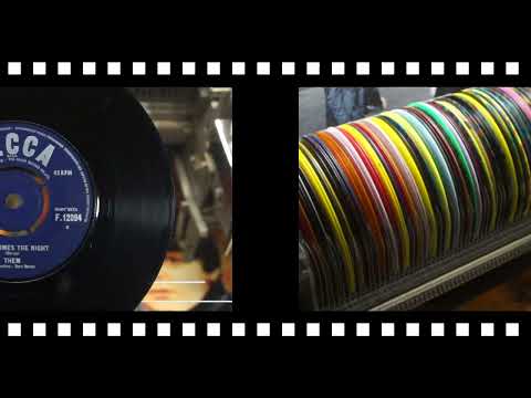 Jonnie's Jukebox Plays: Here Comes The Night - Them - 1965 Vinyl 7" Record Greatest Hits.