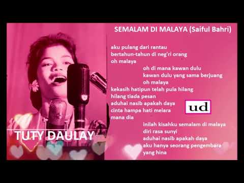 Tuty Daulay & Orkes Saiful Bahri - Semalam Di Malaya (Saiful Bahri) - 1961 - edisi mono