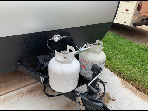 RV Dual Propane Tank Rack Installation *Wolf Pup*
