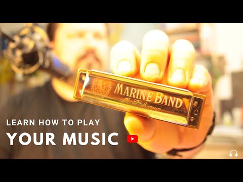 Learning Adam Gussow's deadly blues harp rhythm pattern - NOT for beginners!