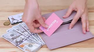 Красивий жіночий гаманець із натуральної шкіри ST Leather 19385 світло-рожевий