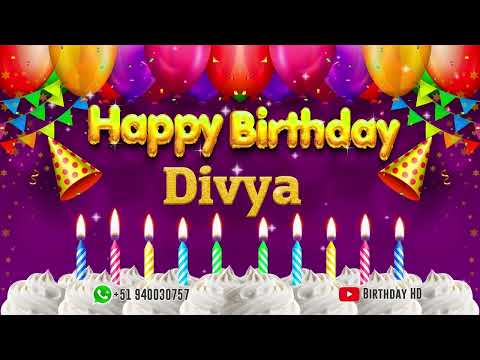 Divya Happy birthday To You - Happy Birthday song name Divya 🎁