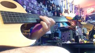 Video thumbnail for Washburn EACT42S fretless modification by Dave Tone