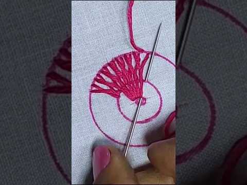 Amazing Embroidery🌼 #shorts #embroidery #handembroidery #embroideryflower #kadhai #embroiderydesign