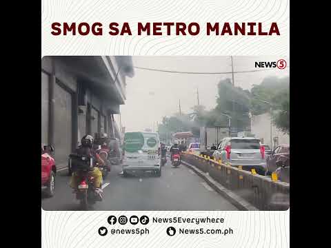 Ilang bahagi ng Metro Manila, balot ng smog