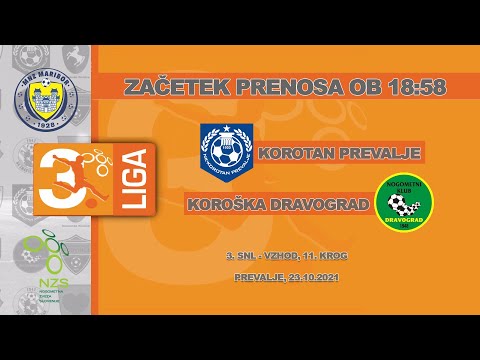 Korotan Prevalje - Koroška Dravograd, 3. SNL-VZHOD, 11. krog, 23.10.2021