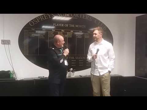 Ospreys Supporters Club interview Ashley Beck