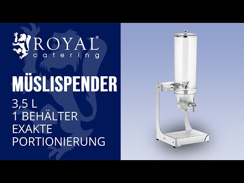 Video - Müslispender - 3,5 l - 1 Behälter