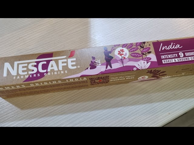 Vídeo relacionado con NESCAFÉ Farmers Origins India Espresso Cápsulas de Café 6 x 10 Unidades - Aprobado para Máquinas Nespresso