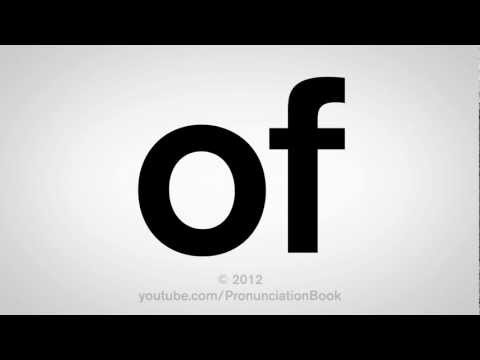 How to Pronounce Of