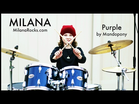 MILANA - HIT LIKE A GIRL CONTEST 2017 - 9 year old female drummer - Purple by Mandopony