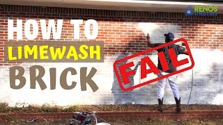 How to Limewash a Brick House
