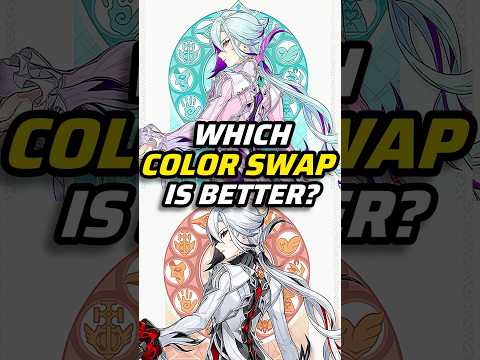 Which Genshin Color Swap is Better? EP90  #genshinimpact #edit