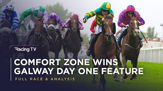 Comfort Zone Lands The Connacht Hotel At 18/1 To Open Galway | Full Race | Racin