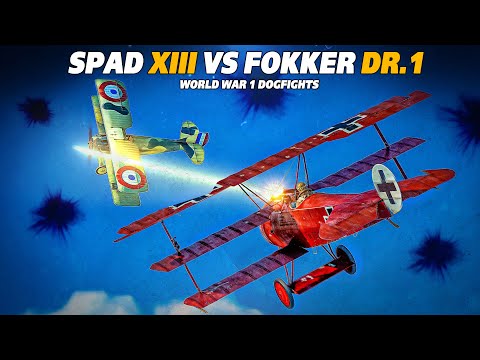 Legendary WWI Duel | French Spad XIII Vs German Fokker DR.1 | IL-2 | WW1