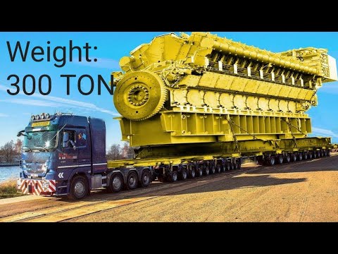 Extreme Dangerous Transport Operation Skill Big Truck , Carrying 300 Tons Load