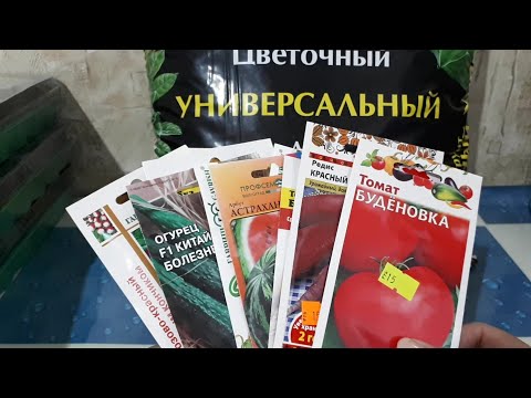 Какие семена овощных культур  купили в супермаркете.Томаты и огурцы.