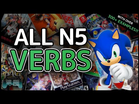 The Complete JLPT N5 Verb Video (Game) Textbook | All 126 Verbs in 60mins!