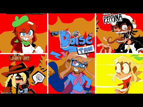 Pizza Tower Mod- Noise-chan vs All Bosses (No Hit/P Rank) - Peppina ramen