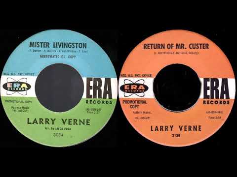 Larry Verne - Mister Livingston 1961 & The Return Of Mr  Custer 1964 Stereo