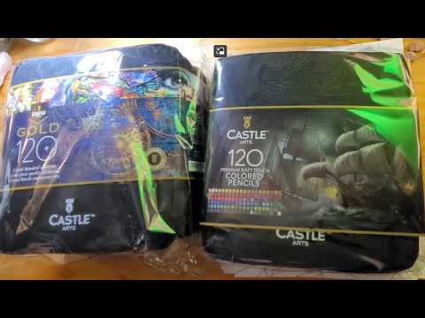 My first time using Castle Arts Gold + Soft Touch pencils - first impressions