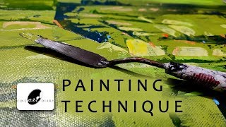 Abstract Landscape Painting Technique / Abstract Landscape 5 / Painting Tutorial