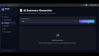 StudyAi-An ai based application that helps in studies (## A personalized Study Assistant)