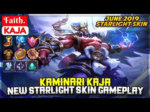 Kaminari Kaja, New Starlight Skin Gameplay [ Top Global Kaja ] Faith. - Mobile Legends