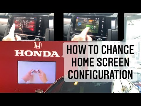 How to change Home Screen configuration on Honda Connect - #hondaconnect #hondacivic #hondacrv