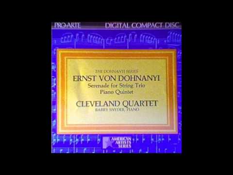 Cleveland Quartet - Dohnanyi Piano Quintet in C Minor, op. 1