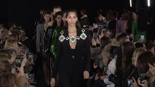 Models and designer on the runway for the David Koma Fashion Show in London