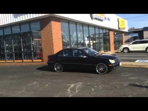 Rimtyme Richmond 2002 Mercedes C230 ON 20" HD MSR MACHINED/BLACK WRAPPED IN LEXANI TIRES