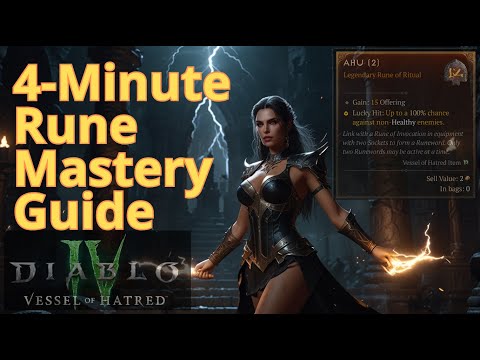 HOW Do Runes Work in Diablo 4? Complete 4-Minute Beginner's Guide.
