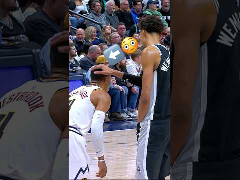 This Russ & Wemby exchange is absolutely hilarious 😂